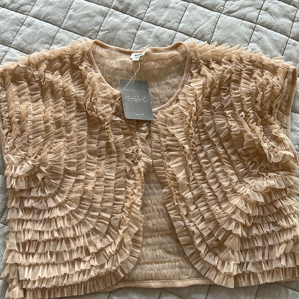 Blush pink shrug